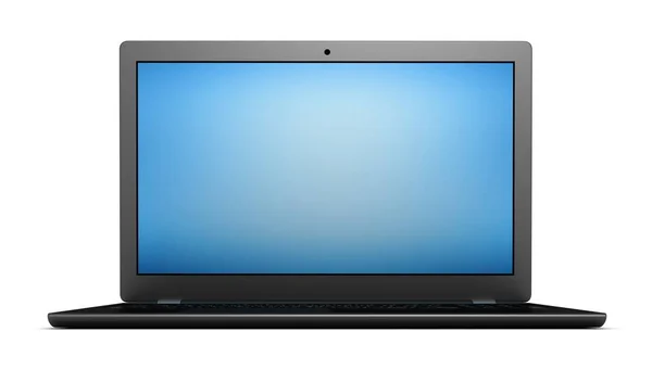 Moderne Laptop Computer Einzelne Abbildung Isoliert — Stockfoto