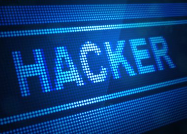 hacker dijital ekran 3d çizim