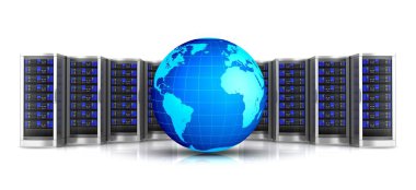 ağ iş istasyonu sunucu 3d çizim