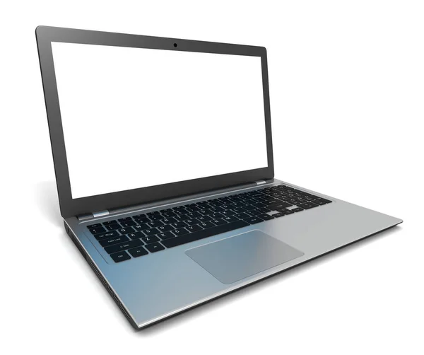 Laptop computer single 3d illustration — Stock Photo, Image