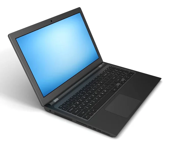 Laptop computer single 3d illustration — Stock Photo, Image