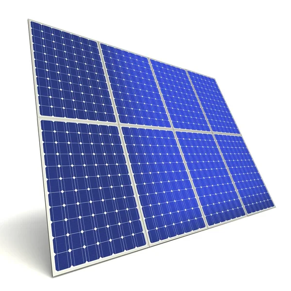 Solarmodul-Konzept 3D-Illustration — Stockfoto