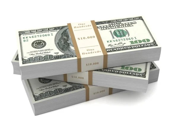 Pengar räkningar 3d illustration — Stockfoto