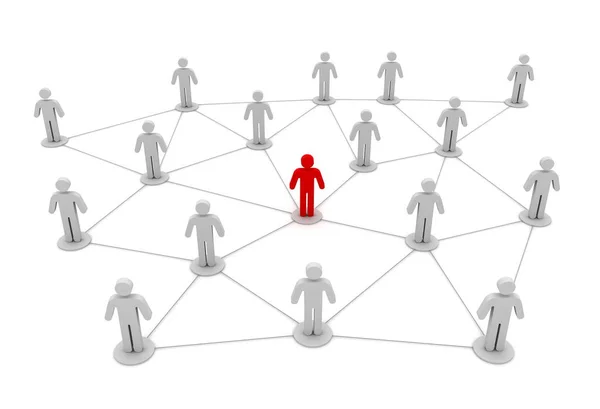 Ilustracja koncepcja połączenia sieci osób — Zdjęcie stockowe