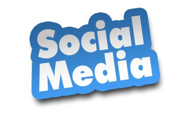 sosyal medya kavramı 3d illüstrasyon izole
