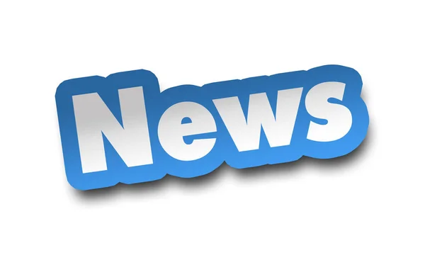 News concept 3d illustration isolated — Stock Photo, Image
