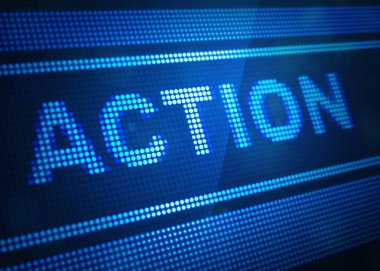 eylem dijital ekran 3d çizim