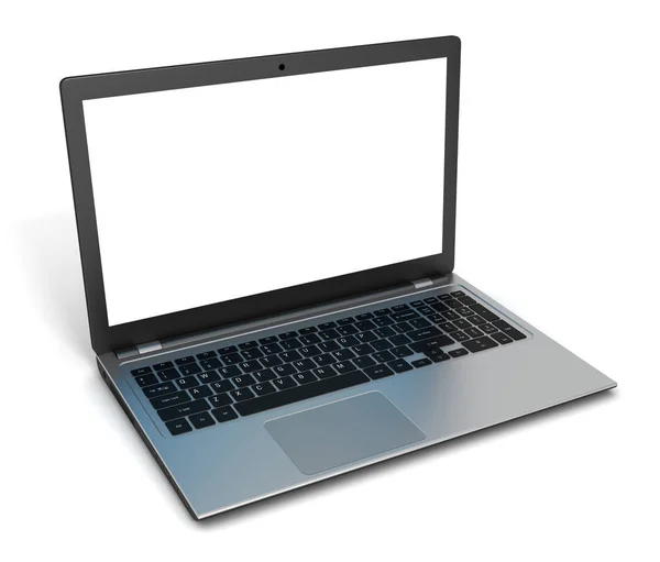 Laptop computer einzelne 3d illustration — Stockfoto