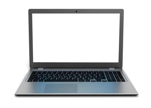 Laptop computer einzelne 3d illustration — Stockfoto