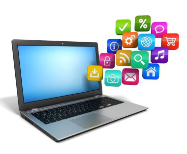 hareketlilik ve medya kavramı 3d çizim