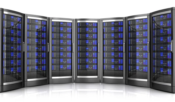 Network workstation servers 3d illustration — Stock Photo, Image