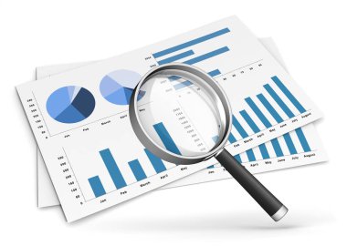 iş finans grafik 3d çizim