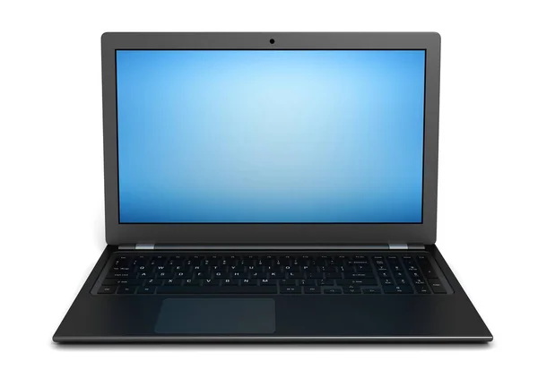 Computador portátil única ilustração 3d — Fotografia de Stock