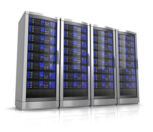 Network workstation servers 3d illustration — Stock Photo, Image