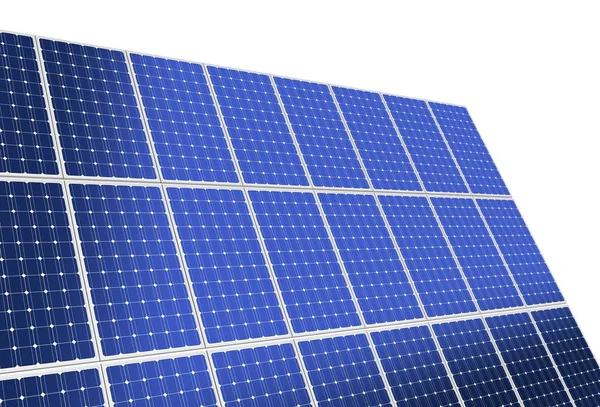 Solarmodul Konzept Abbildung Isoliert Auf Weißem Hintergrund — Stockfoto