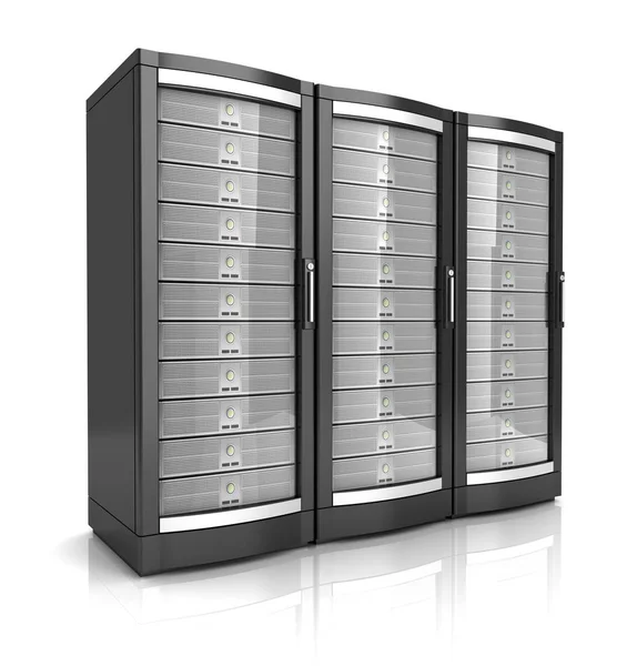 Rete Workstation Server Illustrazione Isolato Sfondo Bianco — Foto Stock