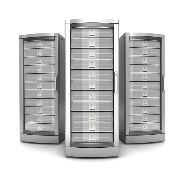 Network Workstation Servers Illustration Isolated White Background — Stock Photo, Image