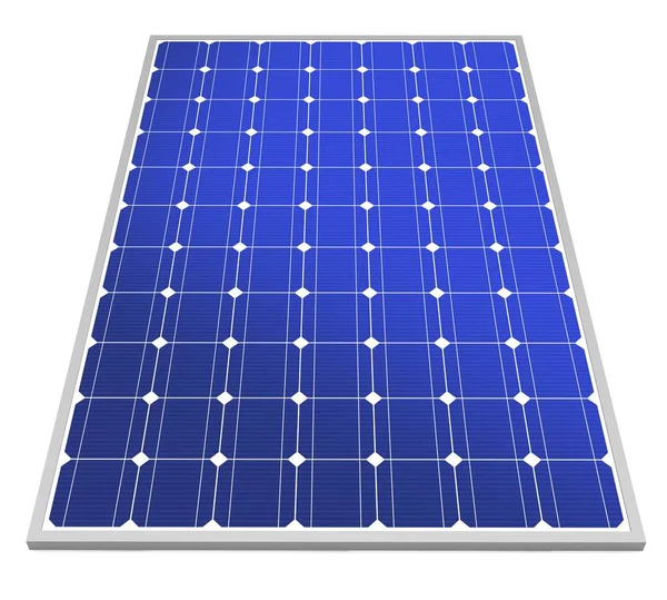 Concepto Panel Solar Ilustración Aislada Sobre Fondo Blanco — Foto de Stock