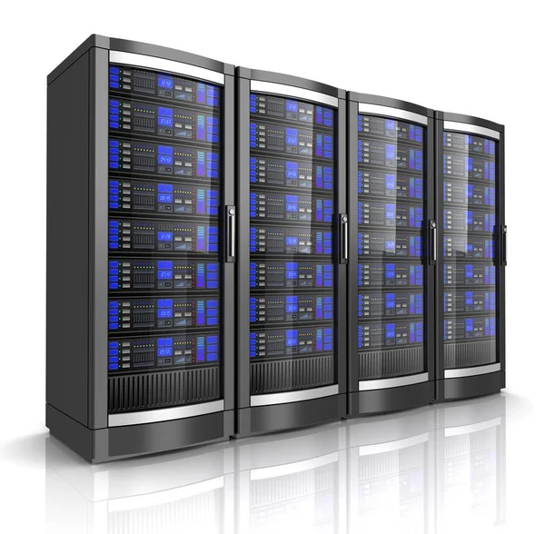 Network Workstation Servers Illustration Isolated White Background — Stock Photo, Image