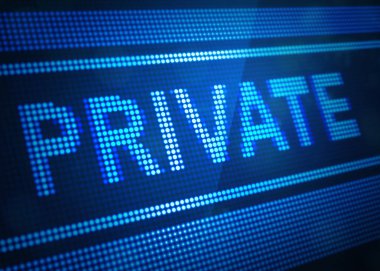 özel dijital ekran 3d illüstrasyon mavi renk ile