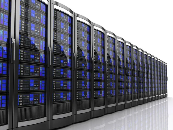 Netwerk Werkstation Server Illustratie Geïsoleerd Witte Achtergrond — Stockfoto