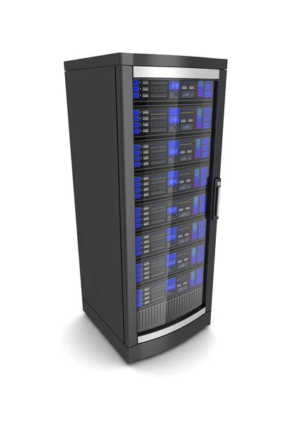 Netwerk Werkstation Server Illustratie Geïsoleerd Witte Achtergrond — Stockfoto