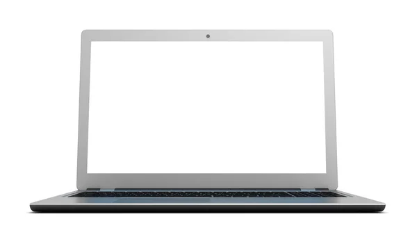 Moderne Laptop Computer Einzelne Abbildung Isoliert — Stockfoto