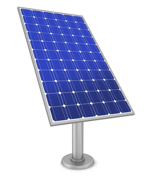 Solarmodul Konzept Abbildung Isoliert Auf Weißem Hintergrund — Stockfoto