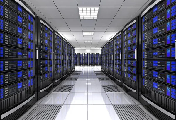 Network Workstation Server Room Concept Illustration — Stock Photo, Image