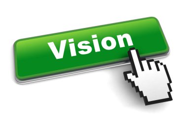 vizyon konsepti beyaz arkaplanda izole edilmiş 3d illüstrasyon