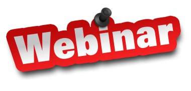 webinar kavramı 3d illüstrasyon izole beyaz arka plan üzerinde
