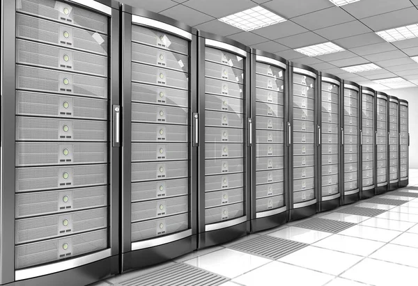 Netwerk Werkstation Server Kamer Concept Illustratie — Stockfoto