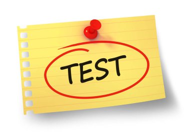 kavram 3d illüstrasyon izole beyaz arka plan üzerinde test