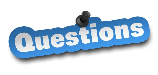 Questions Concept Illustration Isolated White Background — Stock Photo, Image