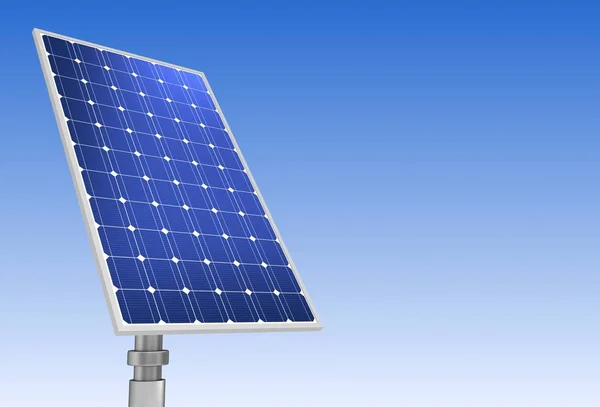 Solarmodul Konzept Illustration Auf Himmel Hintergrund — Stockfoto