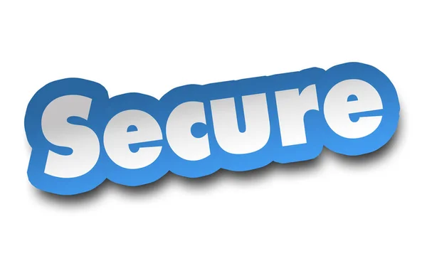 Secure Concept Illustration Isolated White Background — Stock Photo, Image