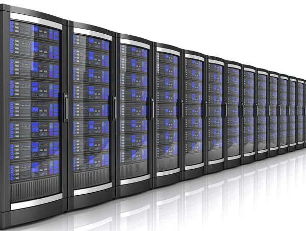 Network Workstation Servers Illustration Isolated White Background — Stock Photo, Image