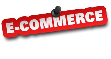 e ticaret kavramı 3d illüstrasyon izole