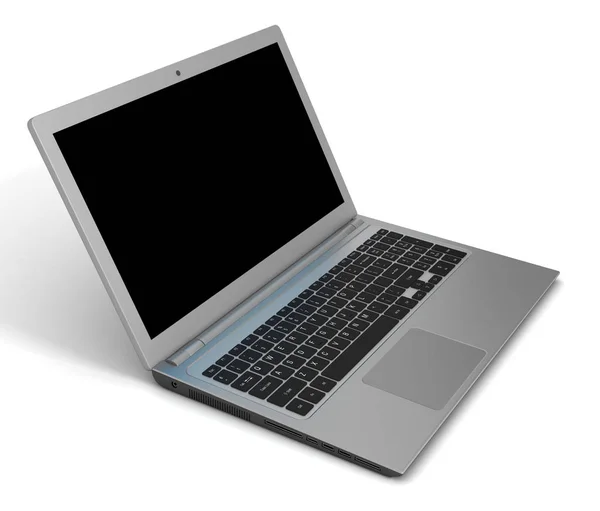 Laptop computer einzelne 3d illustration — Stockfoto