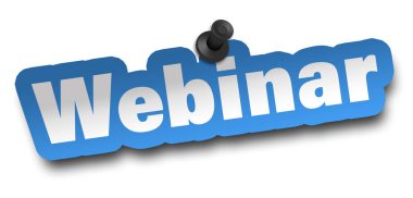 webinar kavramı 3d illüstrasyon izole