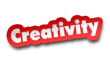 yaratıcılık kavramı 3d illüstrasyon izole