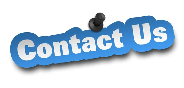 Contact concept 3d illustration isolated — Stock Photo, Image