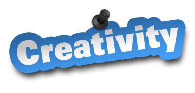 yaratıcılık kavramı 3d illüstrasyon izole