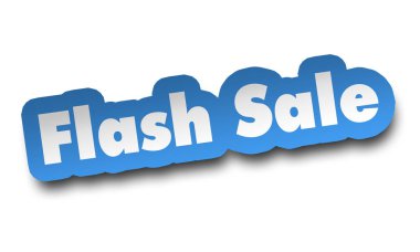 Satılık kavramı 3d illüstrasyon izole flash