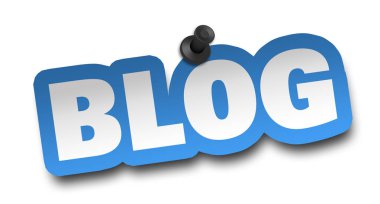 blog kavramı 3d illüstrasyon izole