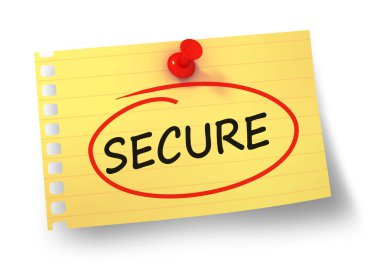 güvenli kavramı 3d illüstrasyon izole