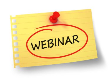 webinar kavramı 3d illüstrasyon izole