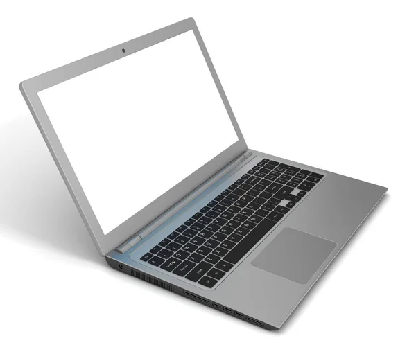 Laptop computer einzelne 3d illustration — Stockfoto