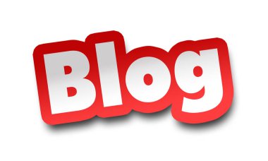 blog kavramı 3d illüstrasyon izole