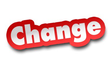 3d illüstrasyon izole kavramı değiştirmek